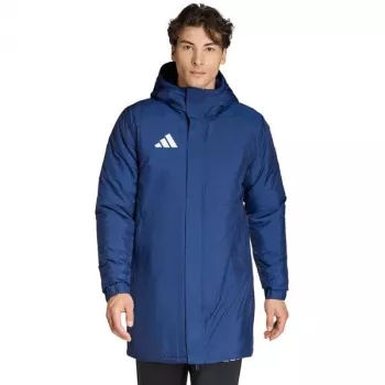 Stadionová bunda adidas Entrada 26 pánská tmavě modrá z recyklovaného polyesteru na zip s kapucí L