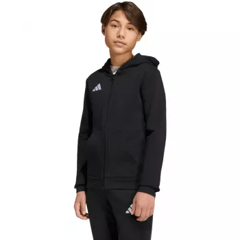 Mikina s kapucí na zip adidas Entrada 26 dětská černá 116 cm