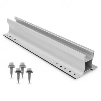 K2 Systems Home K2 2004596 MiniRail 60 Set - 600mm Aluminium Solar Mounting Rail for Trapezoidal Sheet Metal Roofs