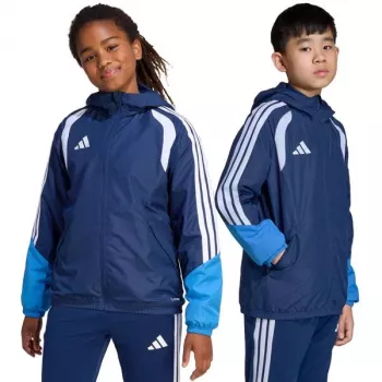 All-weather bunda Tiro 26 Competition adidas pro děti Team Navy Blue/bílá 164 cm