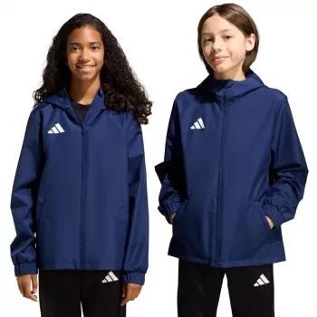 adidas Entrada 26 dětská bunda All Weather námořnická modrá 140 cm JZ9103