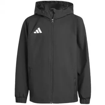 Dětská allweather bunda adidas Entrada 26, černá, JZ9104, 128 cm