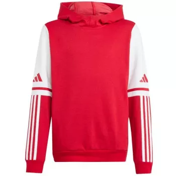Dětská mikina s kapucí adidas Squadra 25 Sweat, Team Power Red, JD4805, 140 cm