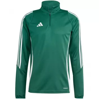 Tréninkový top mikina adidas Tiro 24, zelená/bílá, IS1040, M