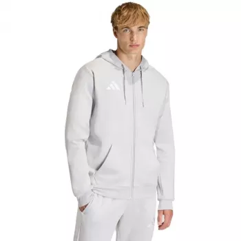 Mikina na zip s kapucí adidas Entrada 26 pánská šedá L