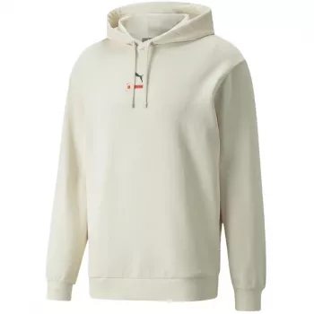 Pánská mikina s kapucí Puma Better Hoodie TR Pebble Beige se stahovací šňůrkou a klokaní kapsou
