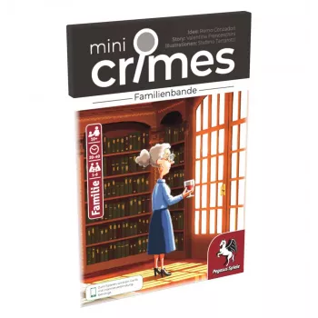 PEGASUS MiniCrimes - Familienbande Crime Deduction Game, Cooperative Mystery for 1-4 Players Ages 12+, One-Shot Investigation