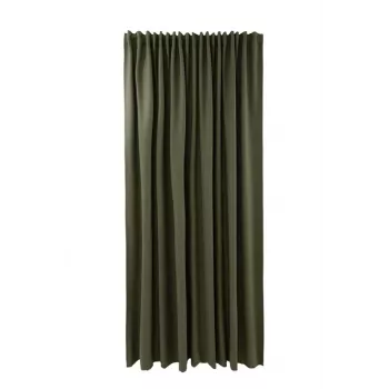 Zelený závěs s očky Bari W3630-5057 260x280 cm – jeden extra široký panel