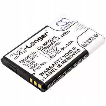 Li-ion akumulátor Cameron Sino 1200mAh pro Nokia BL-5C, BL-5CA, Teltonika, Lark BL-6SP
