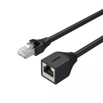 UNITEK Cat.6 STP RJ45 prodlužovací kabel (8P8C) vidlice na zásuvku, 2 m, černý