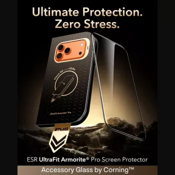 ESR UltraFit Armorite Pro Tempered Glass Screen Protector for iPhone 17 Pro Max / 18 Pro Max - Black