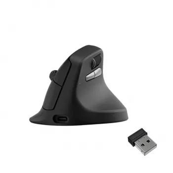 Keychron M5-A29 Vertikální ergonomická bezdrátová herní myš PixArt 3311 1K černá
