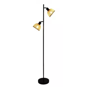 Stojací lampa Corbo 2xE27 bambus