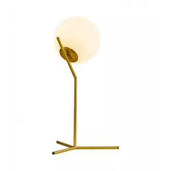 Stolní lampa Raile E27 zlatá
