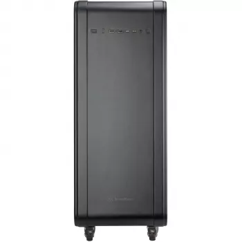 SilverStone Technology ALTA G1M Micro-ATX věžová skříň - černá, tvrzené sklo, 90° otočení základní desky, 180mm ventilátor Air Penetrator