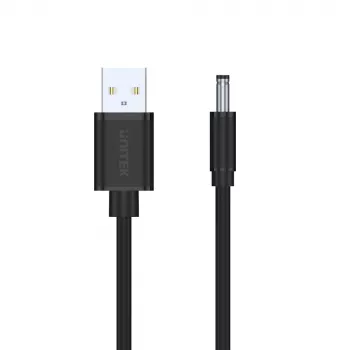 UNITEK USB na DC 3,5x1,35mm napájecí kabel 5V 2A 1,5m černý