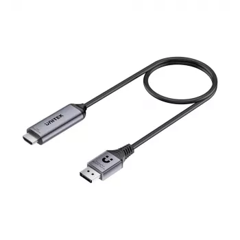 UNITEK DisplayPort 1.4 na HDMI 2.1 aktivní kabel 8K@60Hz HDR DSC 1,8m