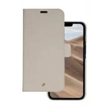dbramante1928 New York 2-in-1 peněženkové pouzdro pro iPhone 14 Pro, plná zrnitá kůže, Sand Dune