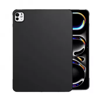 MRDISC zadní kryt pro Apple iPad Pro M4 černý TPU - tenké pouzdro tlumící nárazy se zvýšenými okraji, matný povrch odolný proti poškrábání, přesné výřezy (MG-BCIPTABPROM4SW)