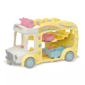 Sada pro panenky Sylvanian Families autobus dobrodružné školky Rainbow