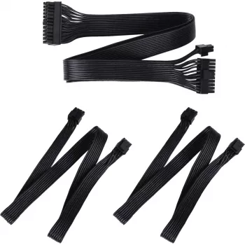 Prodlužovací kabel SilverStone Technology SST-PP05-MBEPS EPS 8-pin - modrý/černý, 300mm