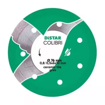 Diamantový řezný kotouč DISTAR COLIBRI s průběžným lemem 75 x 0,8 x 6 x 10H