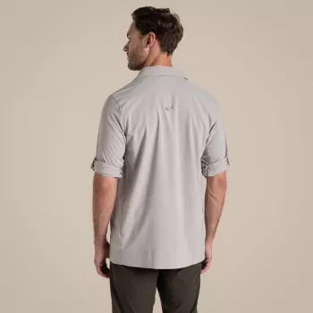 Pánská cestovní košile Craghoppers NosiLife Pro Long Sleeve Shirt V, Parchment, L