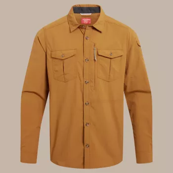 Košile Craghoppers NosiLife Adventure LS Shirt III, Deep Henna, velikost L