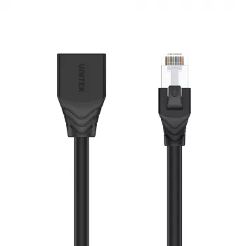 UNITEK Cat6 UTP RJ45 prodlužovací kabel M-F 5m černý