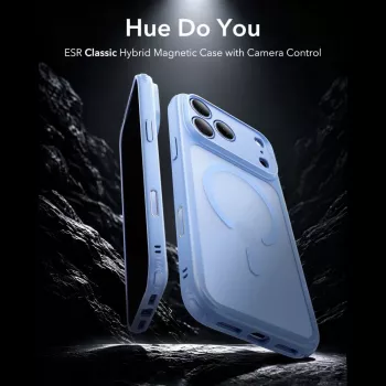 ESR Classic Hybrid MagSafe Case for iPhone 17 Pro Max / 18 Pro Max - Frosted Light Blue