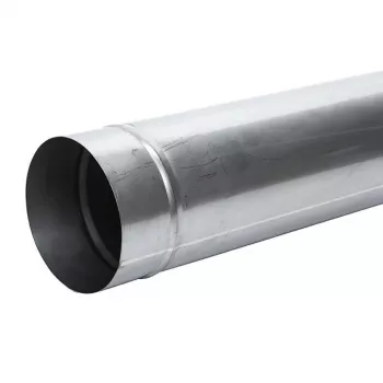 Kouřovod o průměru 160 mm, 1 m, černá ocel, jednovrstvý, vysokoteplotní