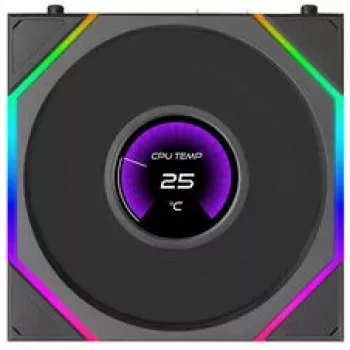 Ventilátor Lian Li UNI FAN TL120 LCD FLEX Wireless ARGB, 120 mm, černý