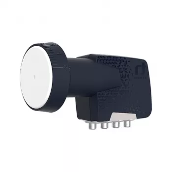 Univerzální konvertor LNB Inverto Quad Premium - 4 výstupy, šumové číslo 0,2 dB, feedhorn 40 mm, černý