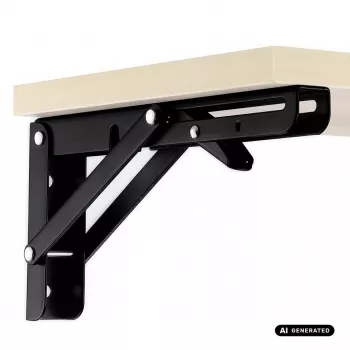 Maclean MC-194 Folding Wall Shelf Brackets, 250-500 mm, max 50 kg, 2 pcs