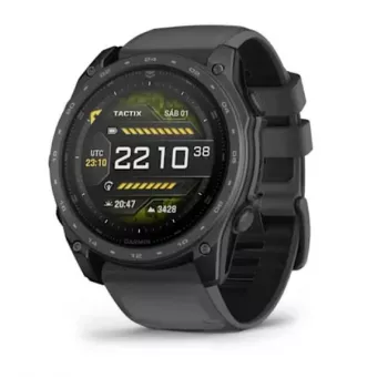 Garmin tactix 8 – 51 mm, AMOLED, Cerakote povrch, Applied Ballistics Ultralight Solver, břidlicově šedá