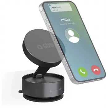 SBS TESUPSUCTIONMAG magnetický sací stojan na stůl pro smartphony, černý