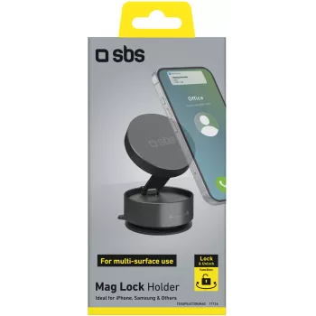 SBS TESUPSUCTIONMAG magnetický sací stojan na stůl pro smartphony, černý