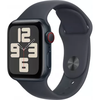 Apple Watch SE 2 GPS + Cellular 40mm, půlnoc, Sport Band M/L (MRGA3ET/A)