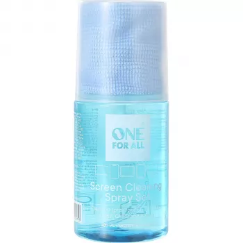One For All CS4020 Screen Cleaning Kit with 200 ml Spray and Microfiber Cloth