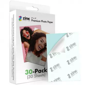 Fotopapír ZINK Premium 2x3 30 listů - lesklý se samolepicí zadní stranou pro tiskárny Zero Ink