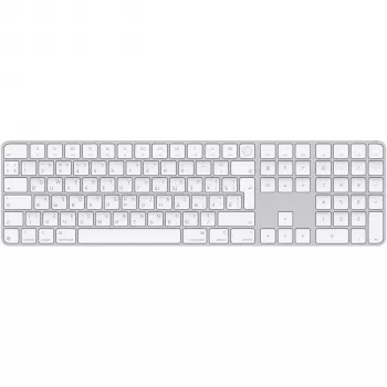 Apple Magic Keyboard with Touch ID and Numeric Keypad, Russian layout, white keys (MXK73RS/A)