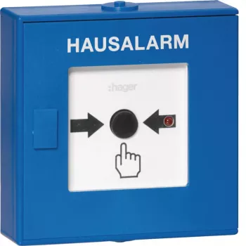 Hager RFM200D Wireless Push-Button Alarm Trigger for Beka Alarm System, White
