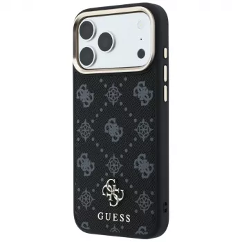 Guess Peony 4G Small Logo MagSafe Case for Apple iPhone 16 Pro Max / 17 Pro Max - Black