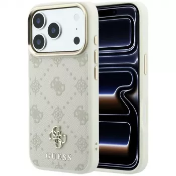 Guess Peony 4G Small Logo MagSafe Case for iPhone 18 Pro / 17 Pro - Beige