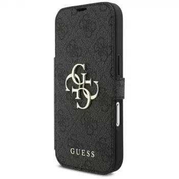 Guess Book 4G Metal Logo Case for iPhone 18 Pro / 17 Pro - Black