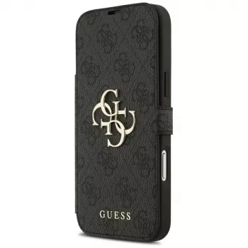 Guess Book 4G Metal Logo pouzdro pro iPhone 18 Pro Max / 17 Pro Max, černá
