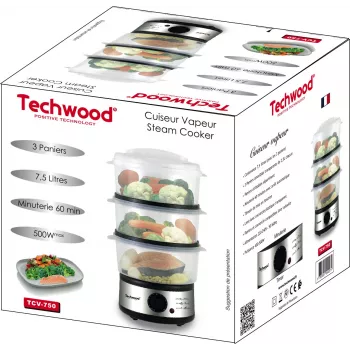 Techwood TCV-750 7,5 L parní hrnec (TCV-750)