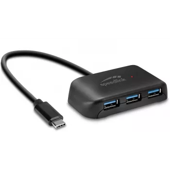 Speedlink Snappy Evo USB-C na 4portový USB 3.0 hub (SL-140202-BK)