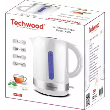Techwood Kettle 1.7L, White (TB-1771)