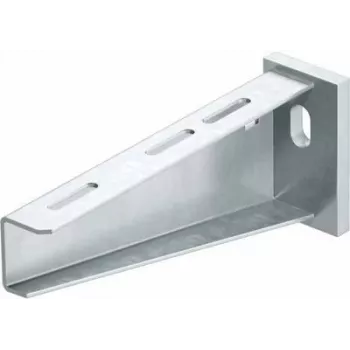 OBO Bettermann AW 55 41 FT nástěnný a sloupový konzolový držák s čelní deskou, vyložení 410 mm, pozinkovaná ocel